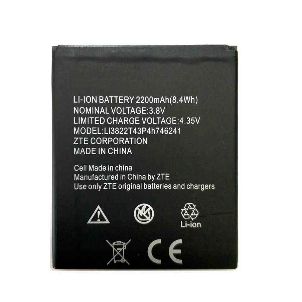 

2019 New 2200mAh Li3822T43P4h746241 Battery For ZTE Blade L4 Pro / TWM Amazing X3s A465 Battery