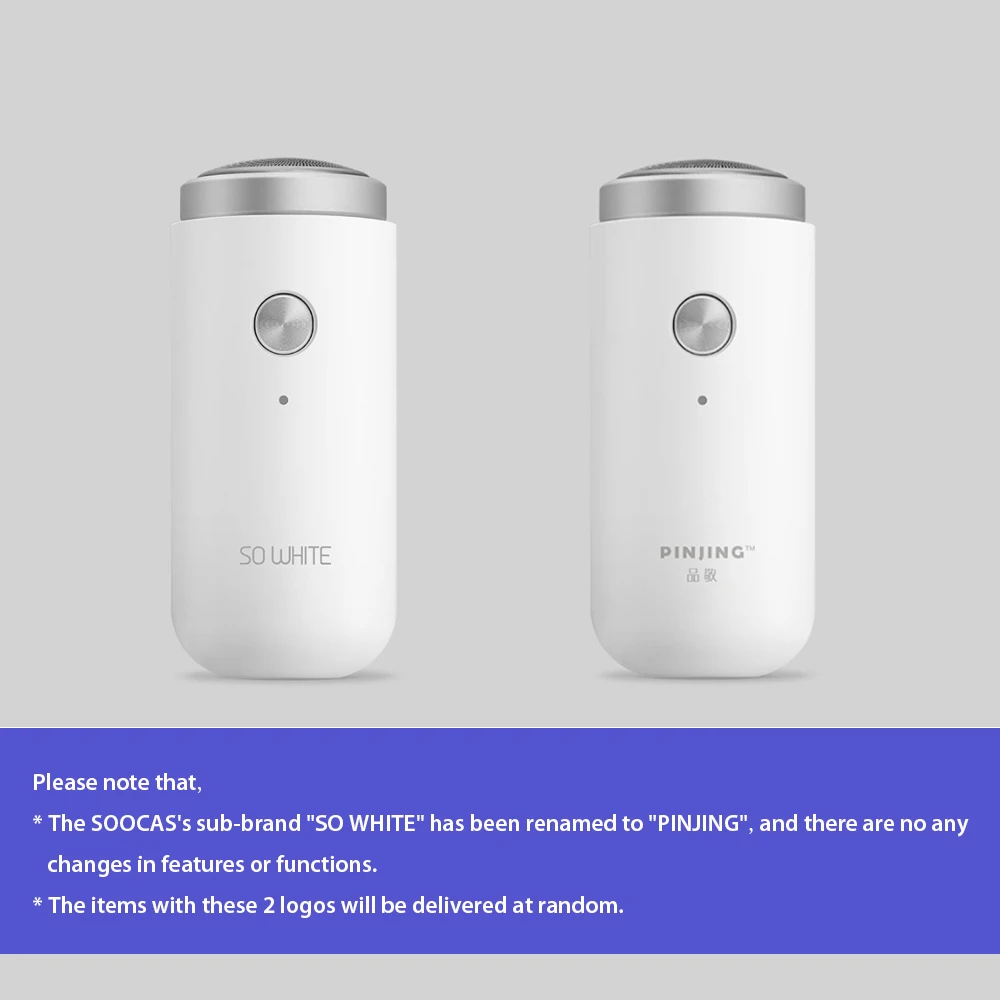 Xiaomi PINJING SO WHITE ED1 мини электробритва USB Перезаряжаемый инструмент для бритья портативный триммер для бороды моющаяся Мужская сухая влажная бритва