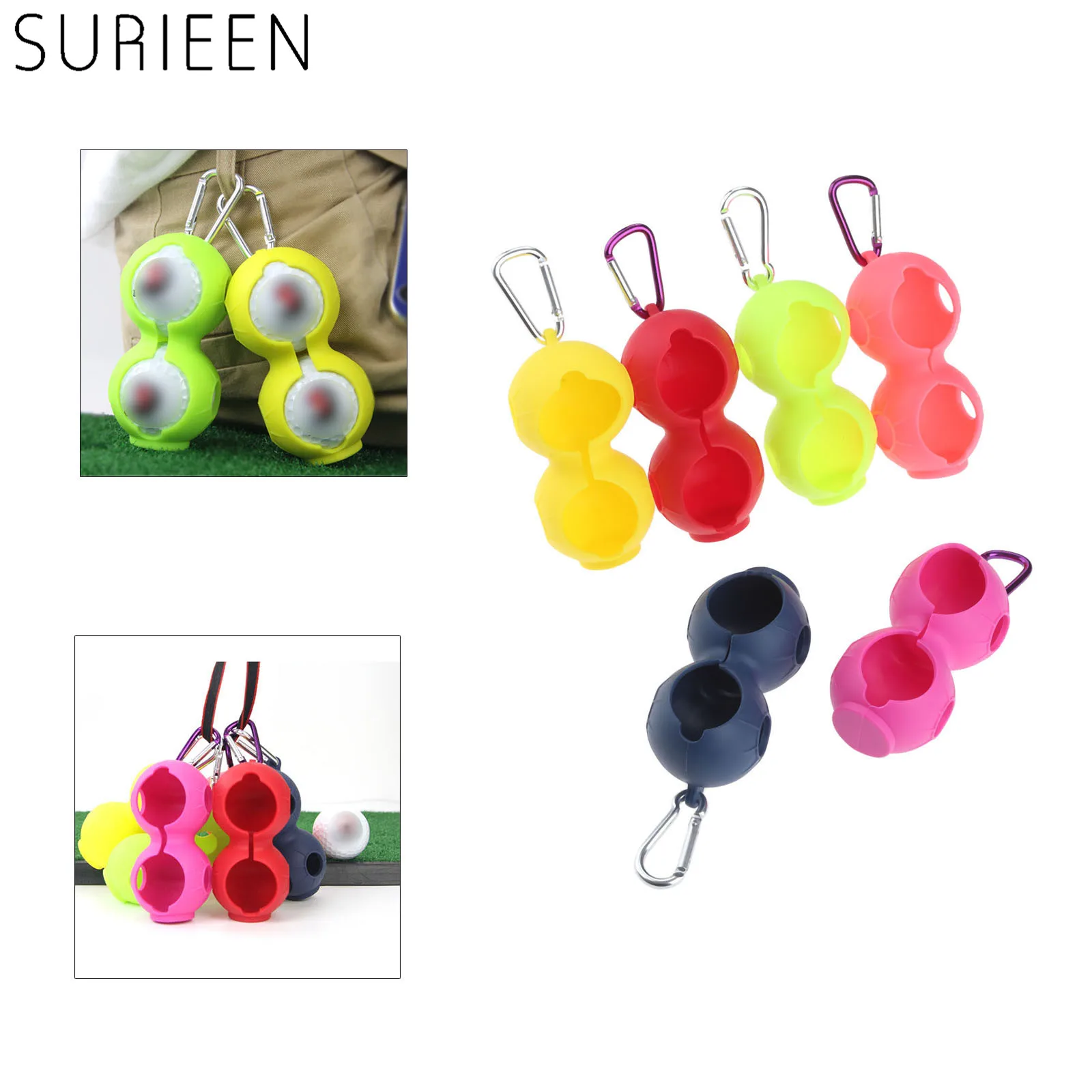 1 шт. прочный защитный чехол держатель для мячей гольфа 46 мм 2 силиконовый с