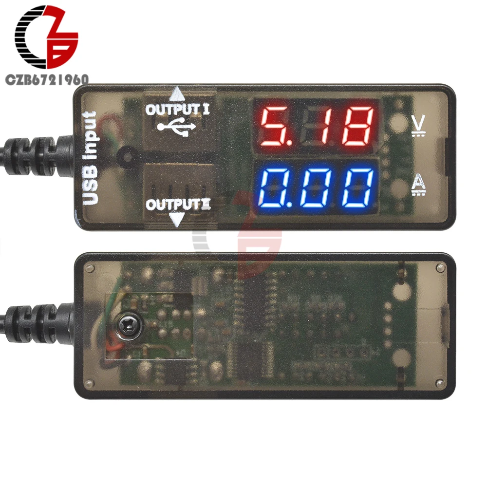 DC 3V 10V usb тестер Напряжение измеритель тока Цифровой вольтметр Амперметр