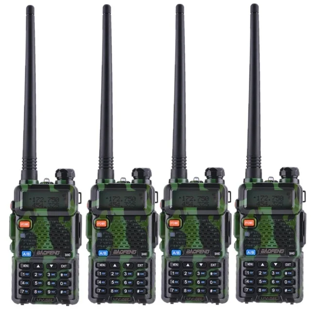 4 шт. Специальная цена Baofeng UV-5R портативная рация VHF UHF двухстороннее радио UV 5R Ham HF трансивер CB радио UV5R охотничье радио Amador - Цвет: 4 piece camouflage