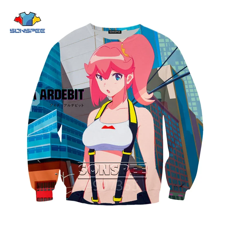SONSPEE/аниме Promare Harajuku, детские толстовки с 3D принтом, детская одежда для мальчиков и девочек-подростков, топы, пуловер с длинными рукавами, SW134