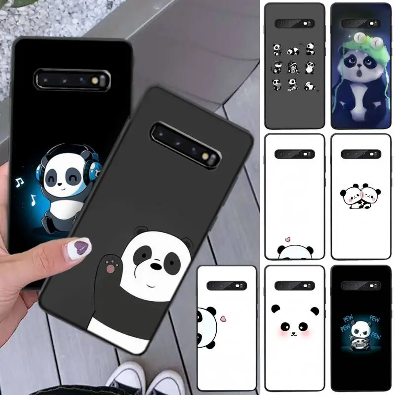 

LJHYDFCNB Cute panda Coque Shell Phone Case For Samsung S8 S8 Plus S9 S9 Plus S10 S10 plus S10E lite S10-5G S20 UITRA plus