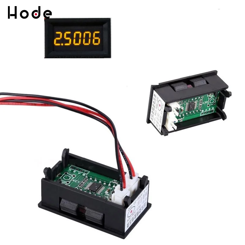 DC 0-4.3000-33.000V Цифровой вольтметр 5-знака после запятой бит высокой точности Напряжение вольтметр тестер pro - Цвет: Yellow