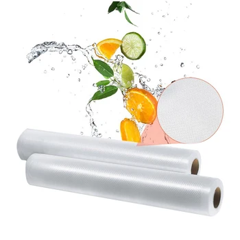 

Vacuum Sealer Roll Food Storage Commercial Grade Food Protection Bag 2Pc