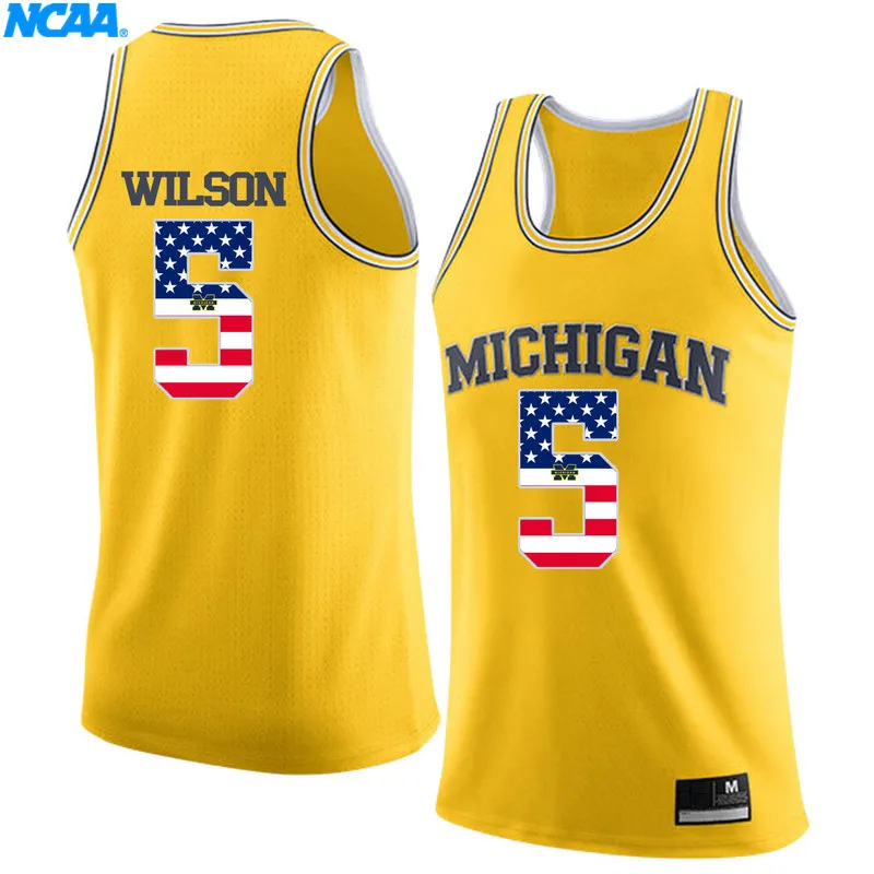 Новое поступление высокое качество Michigan пул#2 Ozuna-Харрисон#14 футболка колледжа ограниченное спортивные Джерси S-XXXL