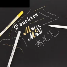 Marqueur étanche pour peinture blanche, or, argent, blanc, surligneur, croquis, dessin, peinture artistique, marqueurs en céramique, stylo à doublure Fine, 3/20 pièces