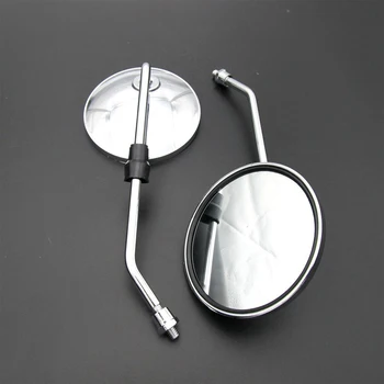 

Motorcycle accessories electric moped rearview mirror Reflector plating mirror M8
