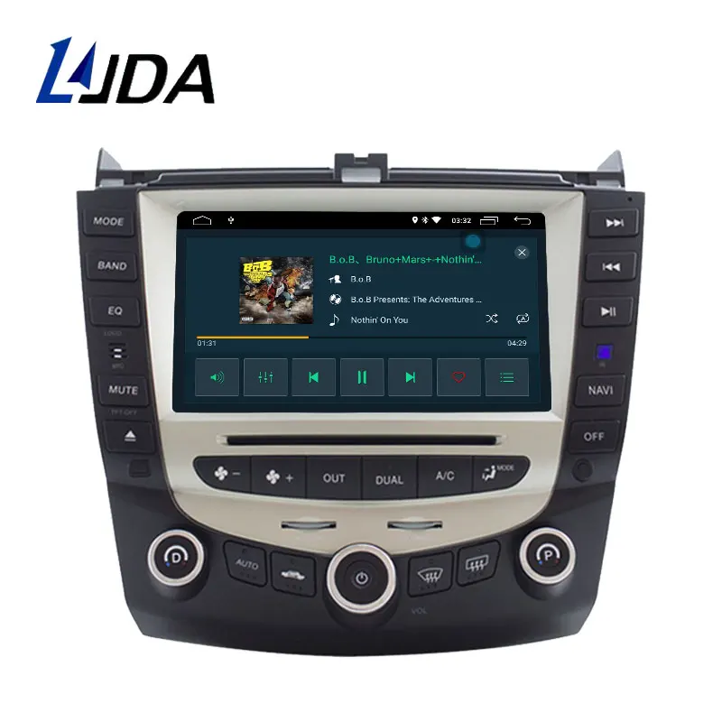 LJDA Android 10 автомобильный мультимедийный плеер для Honda Accord 2003 2004 2005 2006 2007 2 Din автомобильный радиоприемник аудио WI-FI gps Стерео DVD проигрыватель компакт-дисков SD