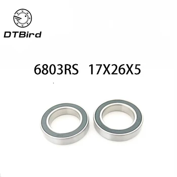 

Stainless Steel 440 S6803 2RS SS6803 hybird si3N4 61803 6803 6803 2RS 17X26X5 mm Radial Shaft Deep Groove Ball Bearing DT1
