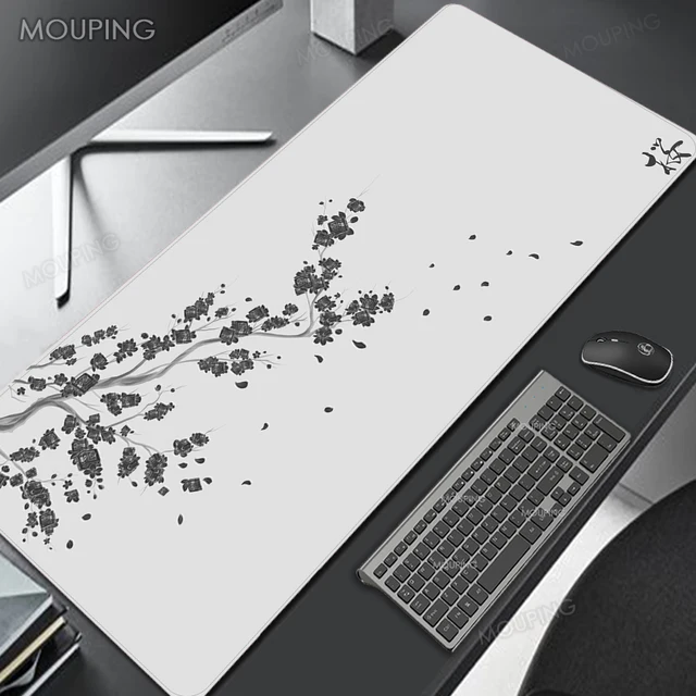 Sakura Mousepad Black Mausepad Pink Setup Gamer Accessories Office Carpet Japanese Art Mouse Pad Company Gaming Deskmat 90x40 Xl 11