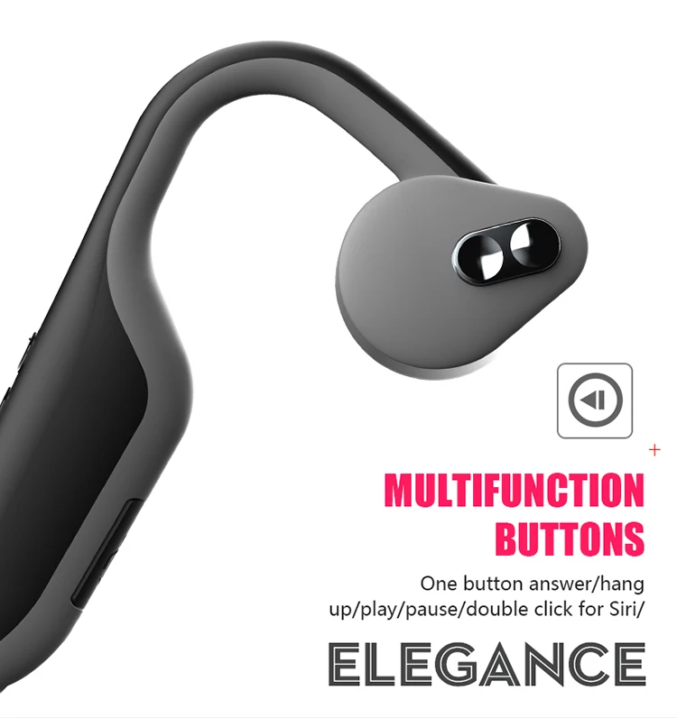 FULAIKATE костнопроводящие Bluetooth беспроводные наушники для iPhone samsung huawei Беговая Спортивная гарнитура динамик для тяжелой басовой музыки