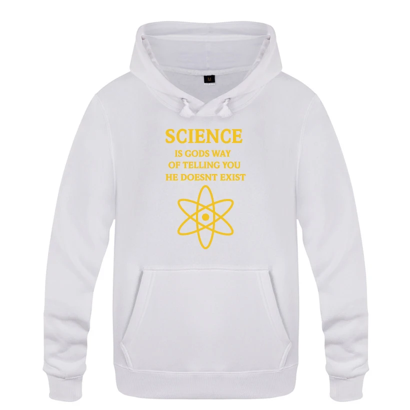 SCIENCE IS GODS-Atheism Atheist religion толстовки мужские мужские с капюшоном флисовый пуловер толстовки - Цвет: BAY HUAT