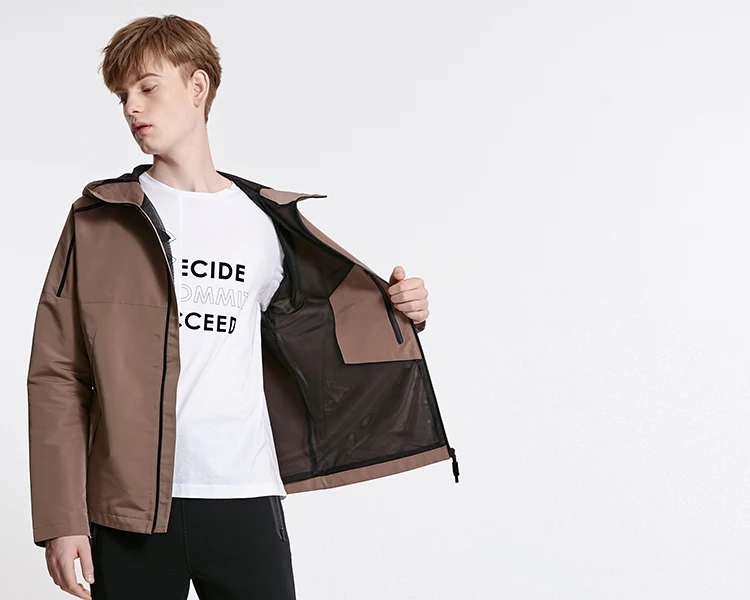 JackJones Мужская короткая спортивная куртка с капюшоном и стоячим воротником | 219121527