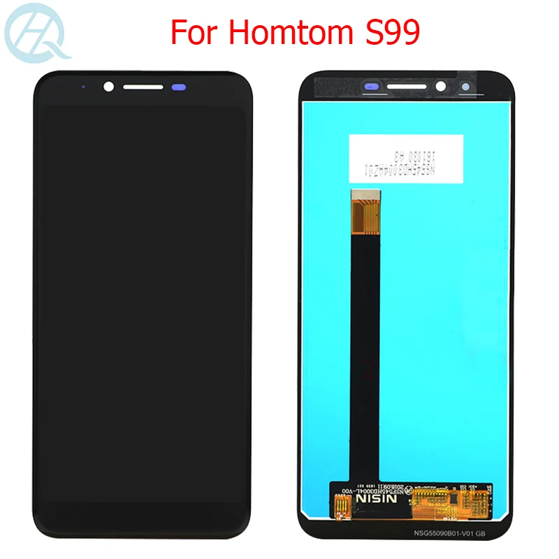 

Original LCD For Homtom S99 LCD Display Touch Screen Digitizer Glass Assembly 5.5 Inch Homtom S99 Display Screen
