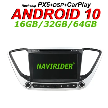 

Navirider GPS navigation For Hyundai accent Solaris Verna touch screen Car android 10 64gb rom radio bluetooth player stereo