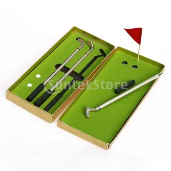 

Golfer Replica Aluminum Alloy Ballpoint Golf Club Pen Ballpoint Pen (3-Piece) Mini Golf Play Golf Gift