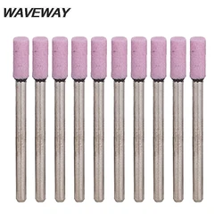 WAVEWAY – pierre Abrasive montée pour Dremel, outils rotatifs, tête de roue, accessoires, 10, 3x4mm 