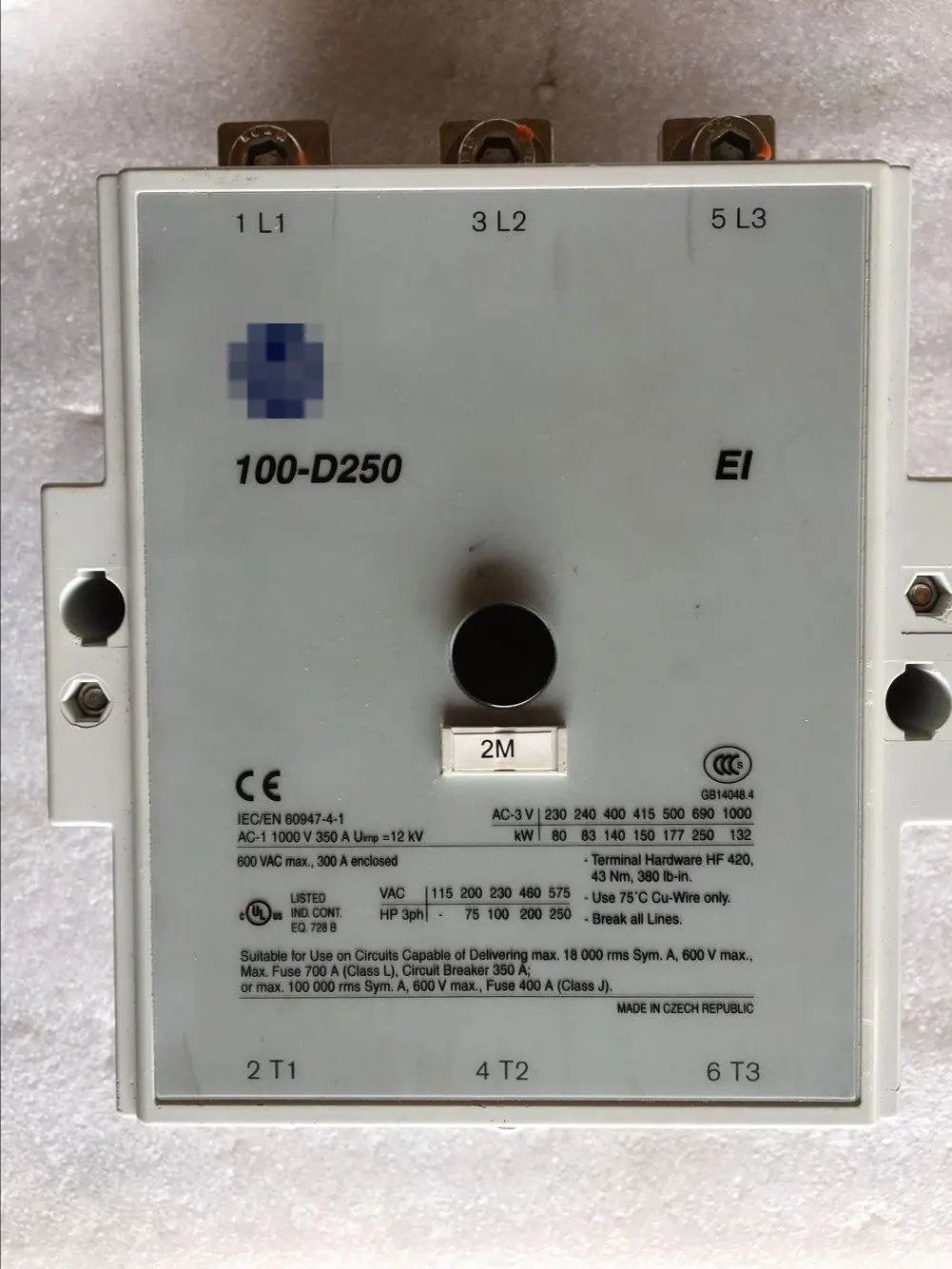 100-D250 катушка контактора напряжение AC110V б/у