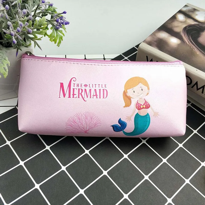 

Creative Cute Kawaii Mermaid Pencil Case High Capacity Pencil Bag PU Leather Pencilcase For Girls Pen Box School Supplies