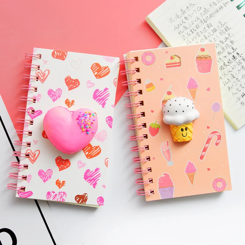 Kawaii трехмерное украшение мультфильм прекрасный ноутбук блокнот милые