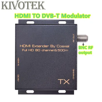 

HD1080P HDMI to DVB-T Modulator Adapter Transmitter 80 Channels,RF Coaxial Connector Cable 500m For HDTV STB CCTV Free Shipping