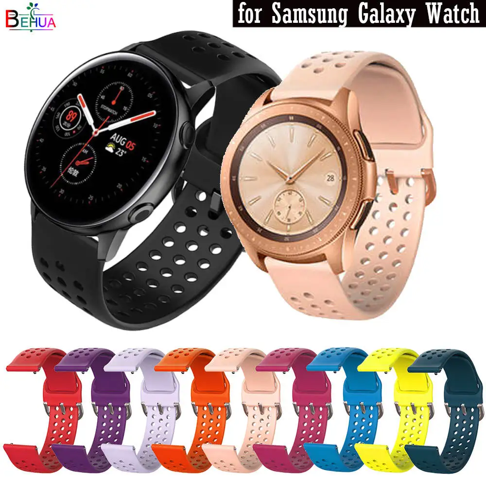Ремешок для часов Samsung Galaxy Watch active 2 /active1 / 42 мм силиконовый 20 | Наручные часы