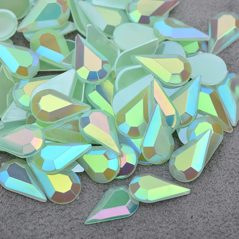 JUNAO-5-8mm-8-13mm-Pink-AB-Drop-Rhinestones-Nail-Art-Acrylic-Crystal-Stones-Flatback-Strass (2)