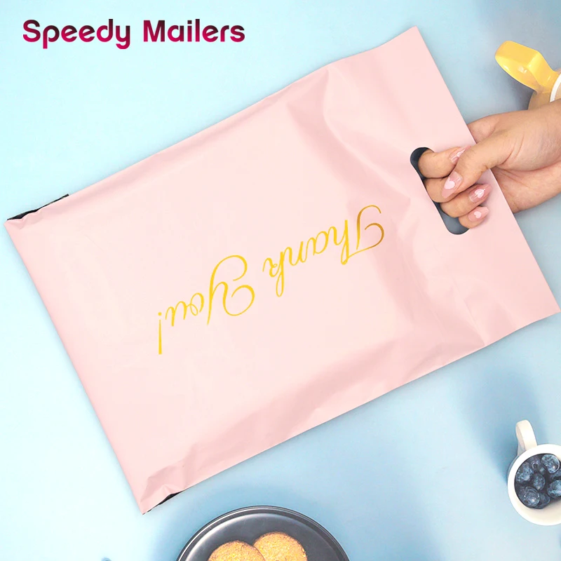 50pcs/Pack Express Bag Printed Tote Bag Thick Waterproof Courier Bags Self-Seal Adhesive New PE Poly Envelope Mailing Bags