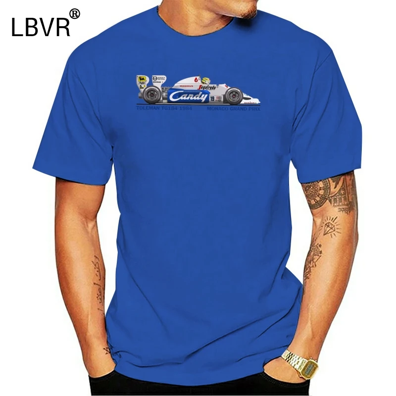 

2019 Hot Sale 100% Raceart - Toleman TG184 1984 Monaco T-Shirt (Senna) Summer Style Tee Shirt