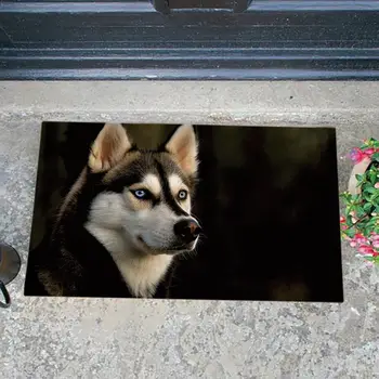 

Funny Cat dog pet paws clean doormat rubber backing outdoor anti-slip door mat for entrance cute dogs printed 3 sizes for choose