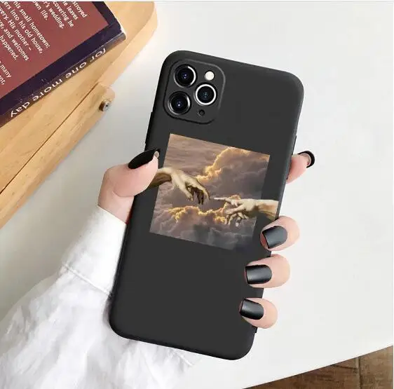 Line Design Pattern Phone Case For iPhone 11 Pro Max 7 8 Plus 6s X XR XS SE 2020 12 mini Shell Soft TPU Camera Protection Cover