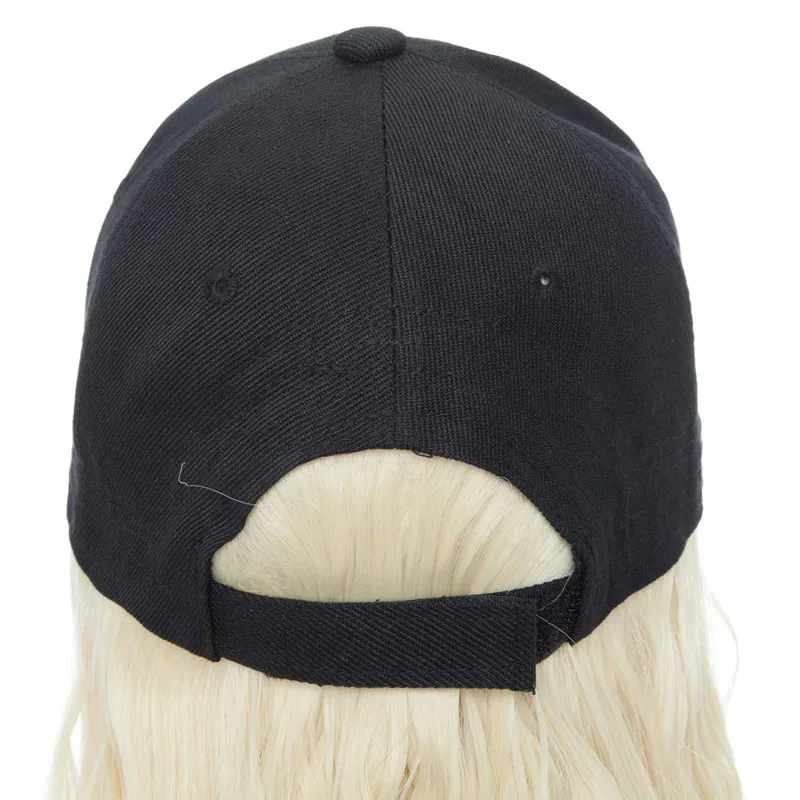 Hot Sale Women Hair Extension Adjustable Baseball Cap with Curly Long Wavy Wave Hairpiece