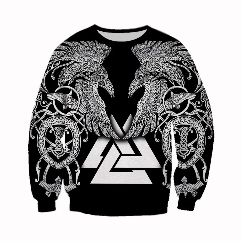 sweatshirt PLstar Cosmos Viking Tattoo 3D напечатанные футболки с 3D принтом Толстовка/молния Мужская и женская Татуировка Орлиного Креста-6 - Цвет: sweatshirt