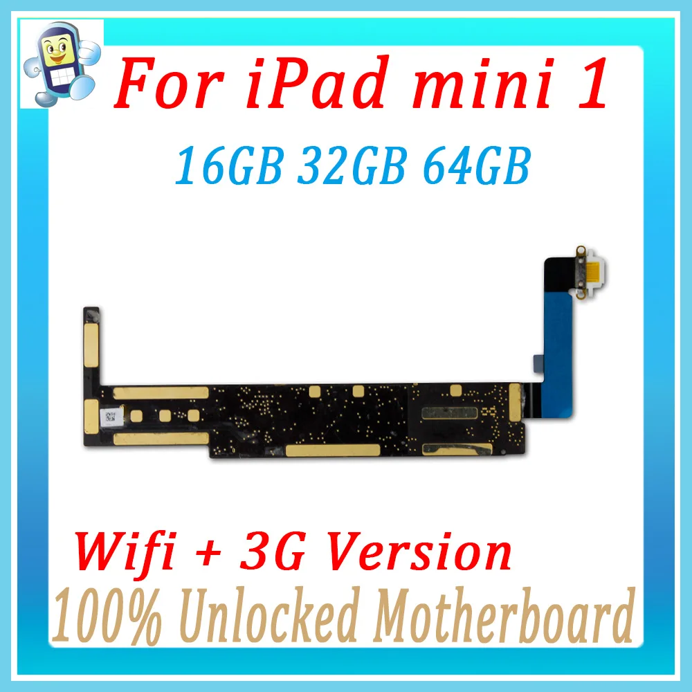 A1432/A1454/A1455 для iPad MINI 1 разблокированная материнская плата 3g& wifi для iPad mini1 логическая плата с чипами Repalce