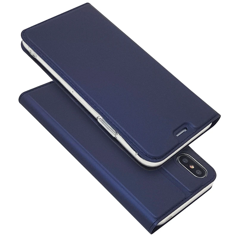 

Magnetic Case Soft PU Stand Book Cover Card Slot Wallet Leather Flip Cases For iPhone X XS Max XR 6 6s 7 8 Plus SE 5 5S