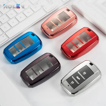 Di modo di Placcatura TPU Auto Caso Della Copertura Del Supporto Chiave A Distanza Fob Per Changan CS75 CS35 V7 CS15 Smart Key di Protezione Accessori portachiavi