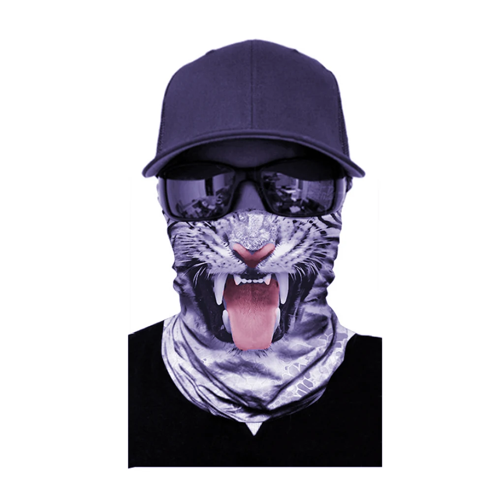 3D Face Sun Mask Neck Gaiter Balaclava Bandana Headband for Fishing Hunting  Running Motorcycling UV Protection