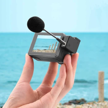 

Charging ABS Mini Audio Data Transmission Dual 3.5mm Portable Connector Mic Adapter Professional Practical For OSMO ACTION