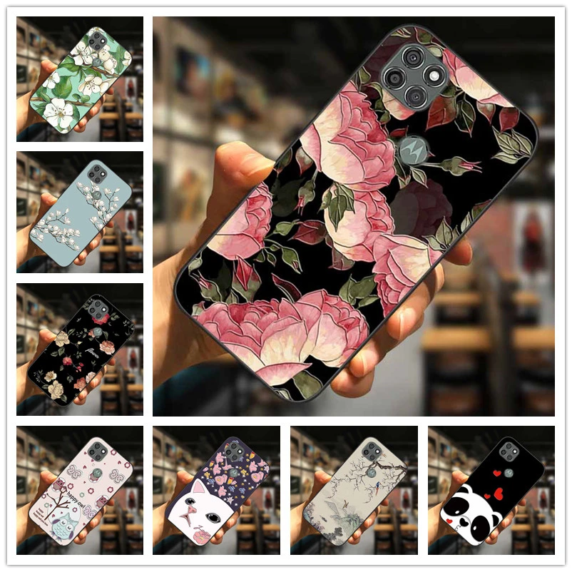 For Moto G 5g One 5g Ace Case 3d Blossom Emboss Silicone Phone Cover For Motorola Moto G 5g Plus One 5g Uw Ace Soft Relief Mobile Phone Cases