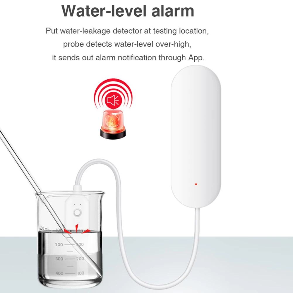Умный Wifi датчик утечки воды детектор взлома оповещения уровня воды работа с Tuya App Alexa Google Home