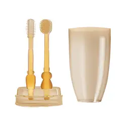 Brosse à dents en Silicone pour bébés, 3 pièces, pour nourrissons, entraînement des nourrissons, enfants et tout petits, nouveau né 