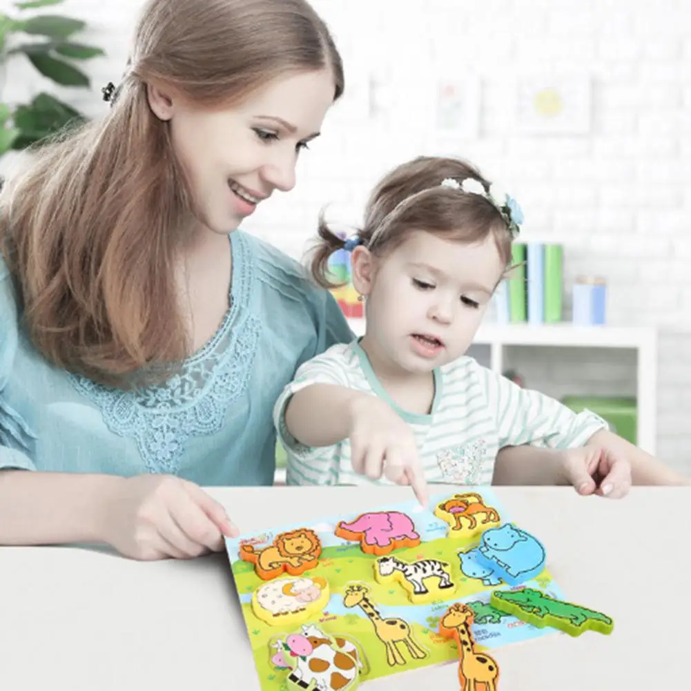 Быстрая доставка Пазлы для малышей деревянные Peg обучающая игрушка детей