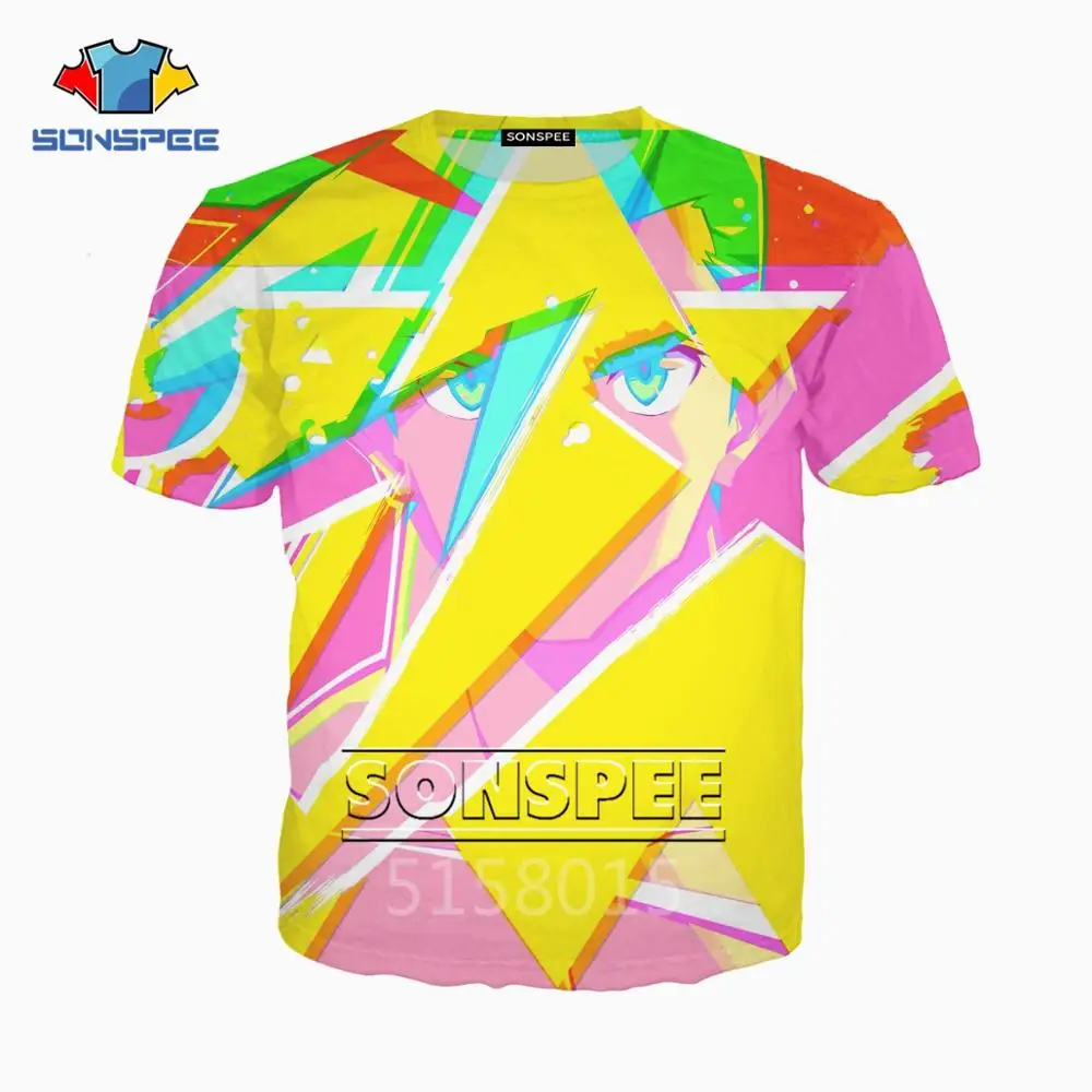3 SONSPEE/Новинка, Promare, мультяшный Harajuku, 3D принт, мужская и женская одежда, футболка в стиле хип-хоп, унисекс, короткий рукав, пуловер, XK111 - Цвет: 3