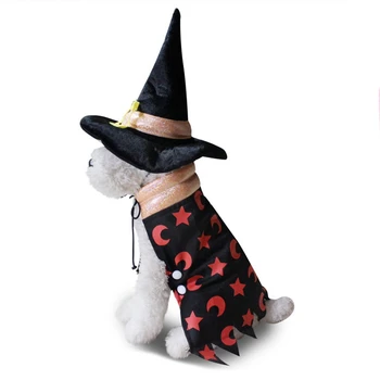 

Pet Halloween Witch Warm Coat Dogs Clothing Jackets Halloween Costume Pet Dogs Coat Outfits