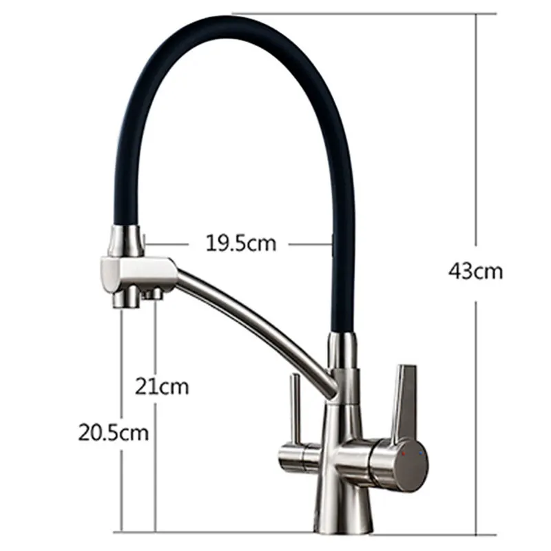 Brushed Nickel Black