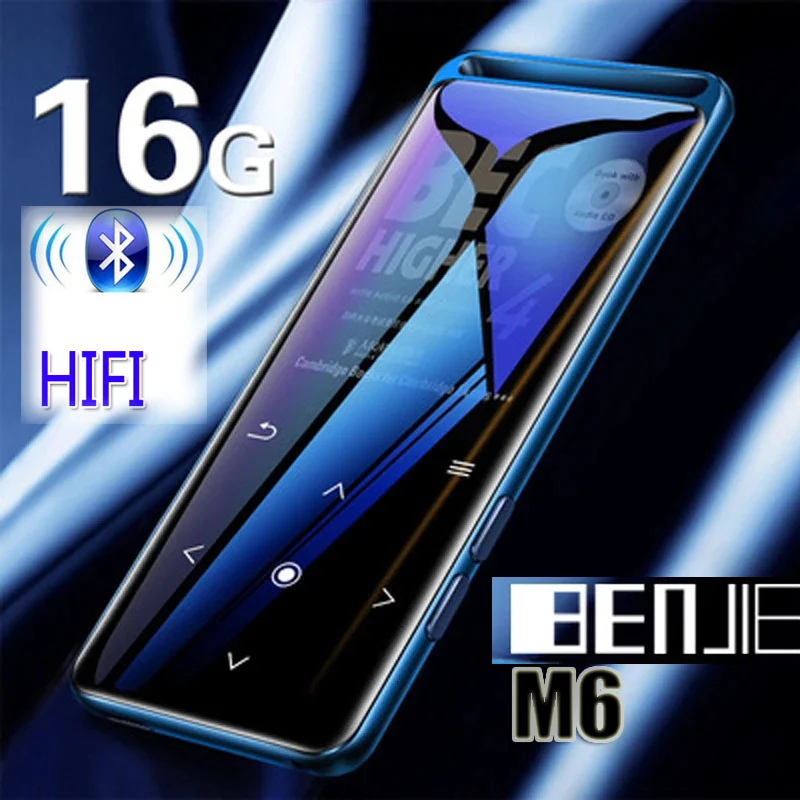 Mp3 плеер без потерь BENJIE M6 Bluetooth 5 0 16 ГБ Hi Fi Портативный аудиоплеер с FM радио