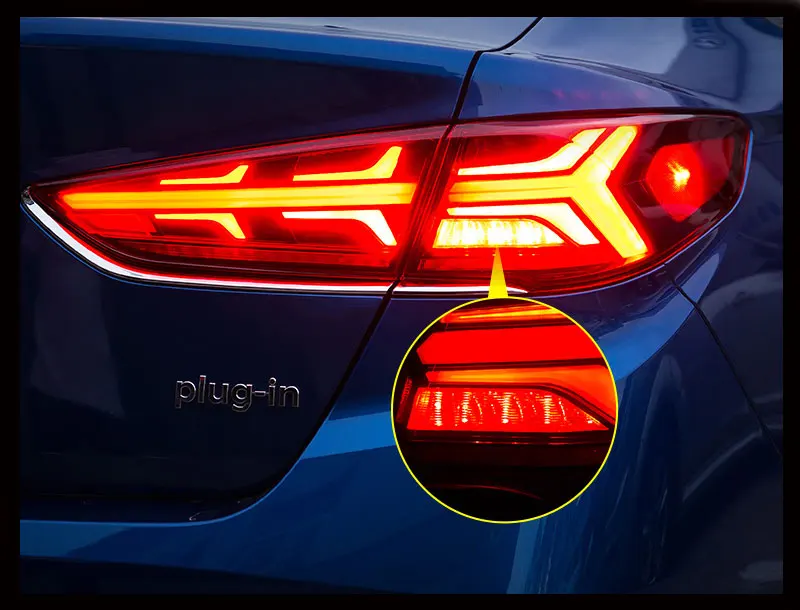 Автомобильный Стайлинг, задний фонарь для hyundai Sonata, задний светильник s- Sonata, светодиодный задний светильник, динамический сигнал поворота, тормоз, реверс, авто