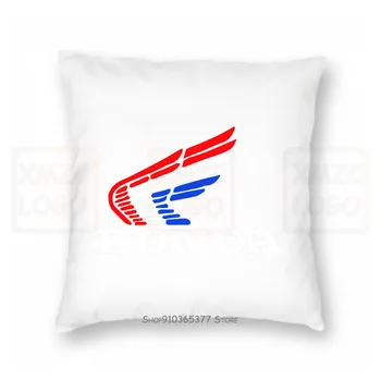 

Retro Honda Style Wing Red White Blue Printed Pillow case In 6 Sizes Women Men
