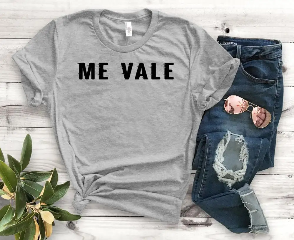 Me Vale Мексиканская женская футболка с принтом хлопковая Повседневная забавная футболка подарок для леди Йонг Девушка Топ тройник Прямая поставка S-924